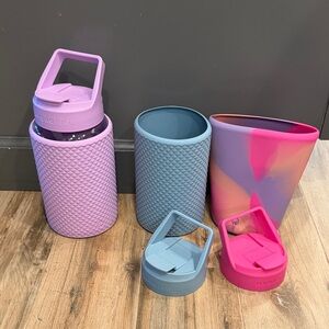 HydroJug Pastel and Multicolor Water Bottle Set